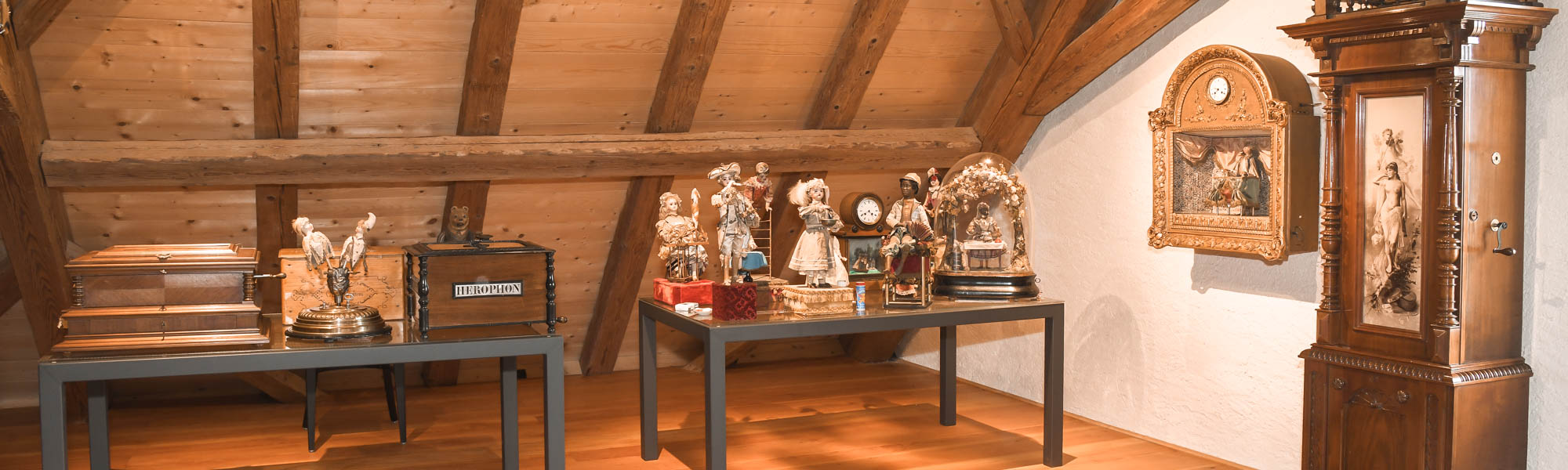 Instrumente im Haus der Musik Oberhofen